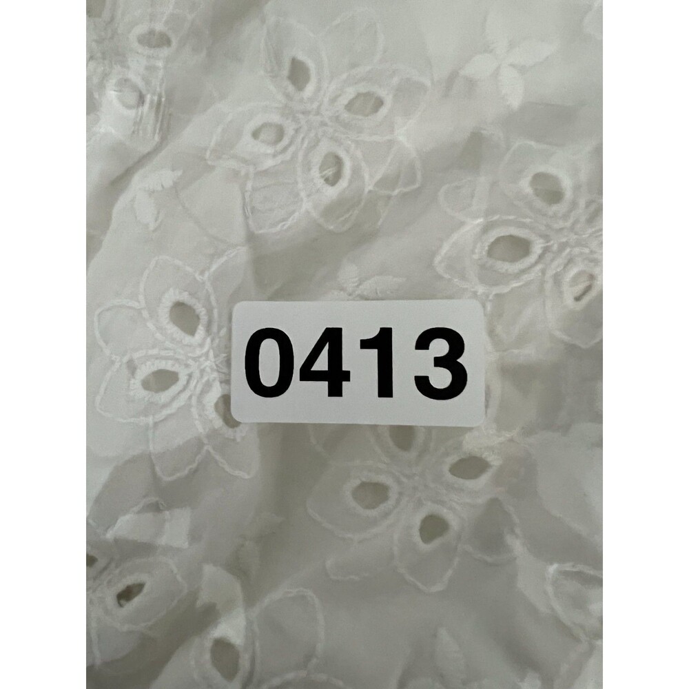 Zara White Eyelet Halter Top Womens Small Cottagecore Coquette - Picture 8 of 8